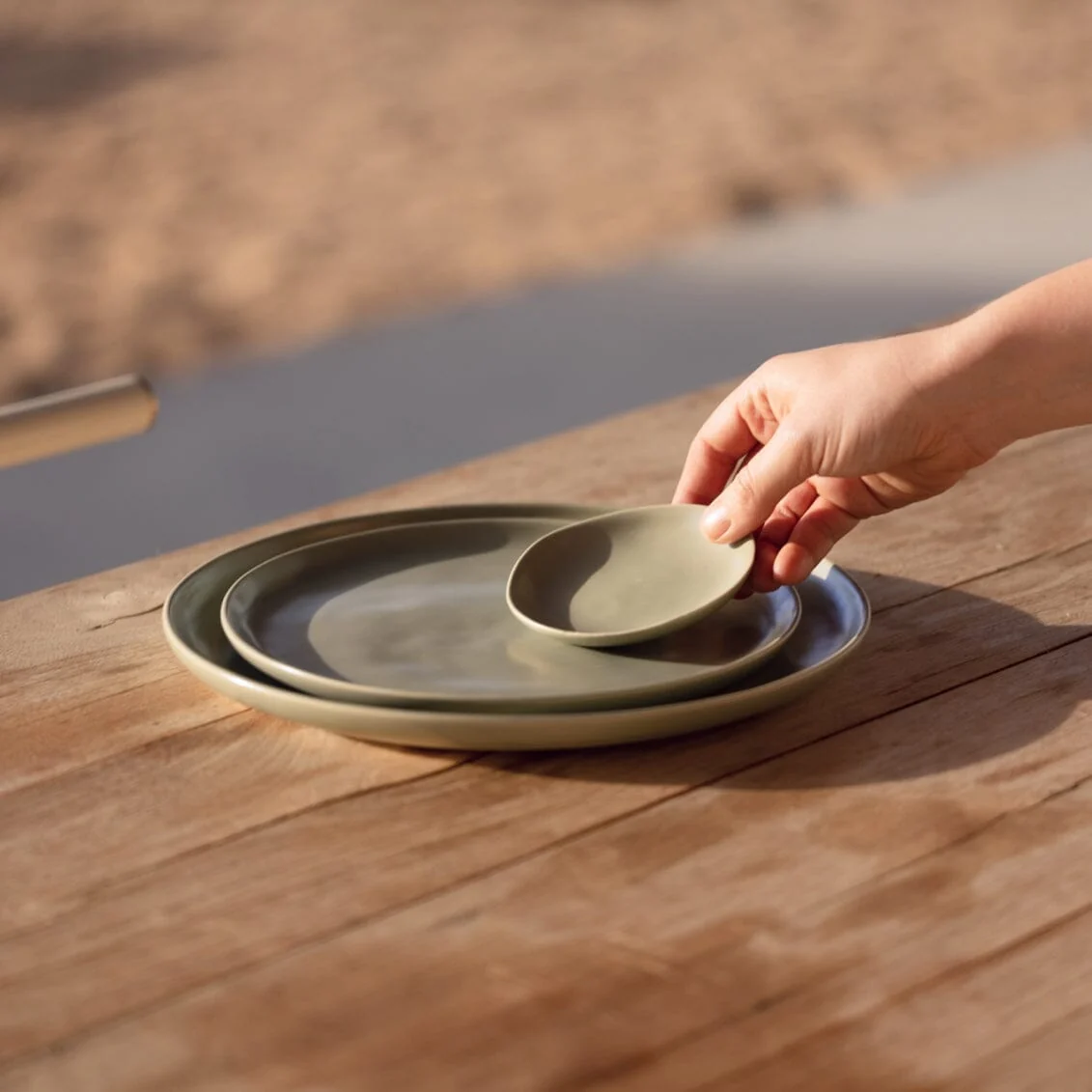 Fable Salad Plates - Desert Taupe - Image 2